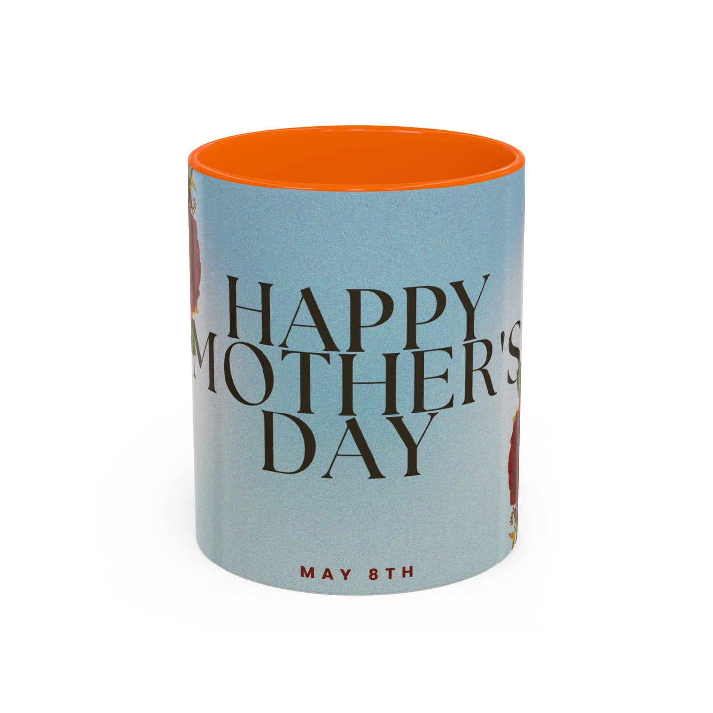 Mother's Day Floral Coffee Mug — "Happy Mother's Day" Accent Mug (May 8th)